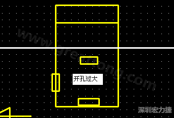 PCB設(shè)計(jì)時(shí)后焊元件焊盤(pán)開(kāi)孔過(guò)大容易使焊錫流進(jìn)插座造成短路。