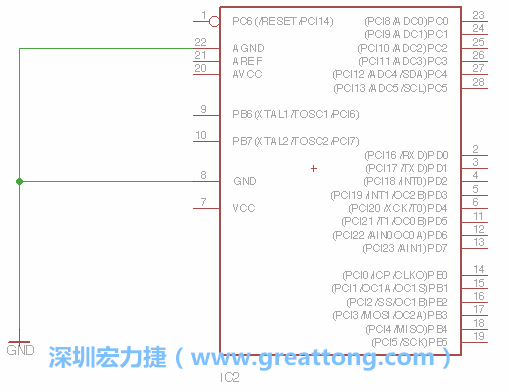 排針的用途是連接微控制器的輸出和輸入，它提供了一個平臺給焊線和針腳。