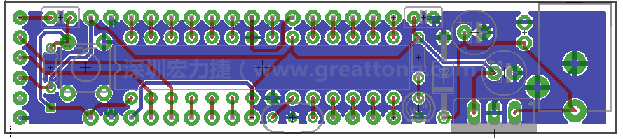 以上就是布線的所有步驟了。接下來(lái)就只剩下絲?。╯ilk-screen）、建立Gerber檔跟drill檔和送去印刷電路板廠制作的步驟。